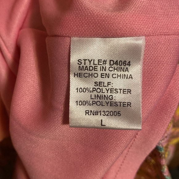 Geometric Bell Dress with Front Lace-Up Detail - Picture 6 of 7